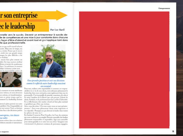 Encart pub 1 page Magazine "Connecter Pour Grandir"