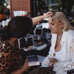 L'atelier de maquillage et photographie lors de notre soirée.