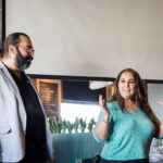 Luc et Anissa, les organisateurs du souper réseautage.